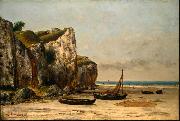 Gustave Courbet Plage de Normandie oil on canvas